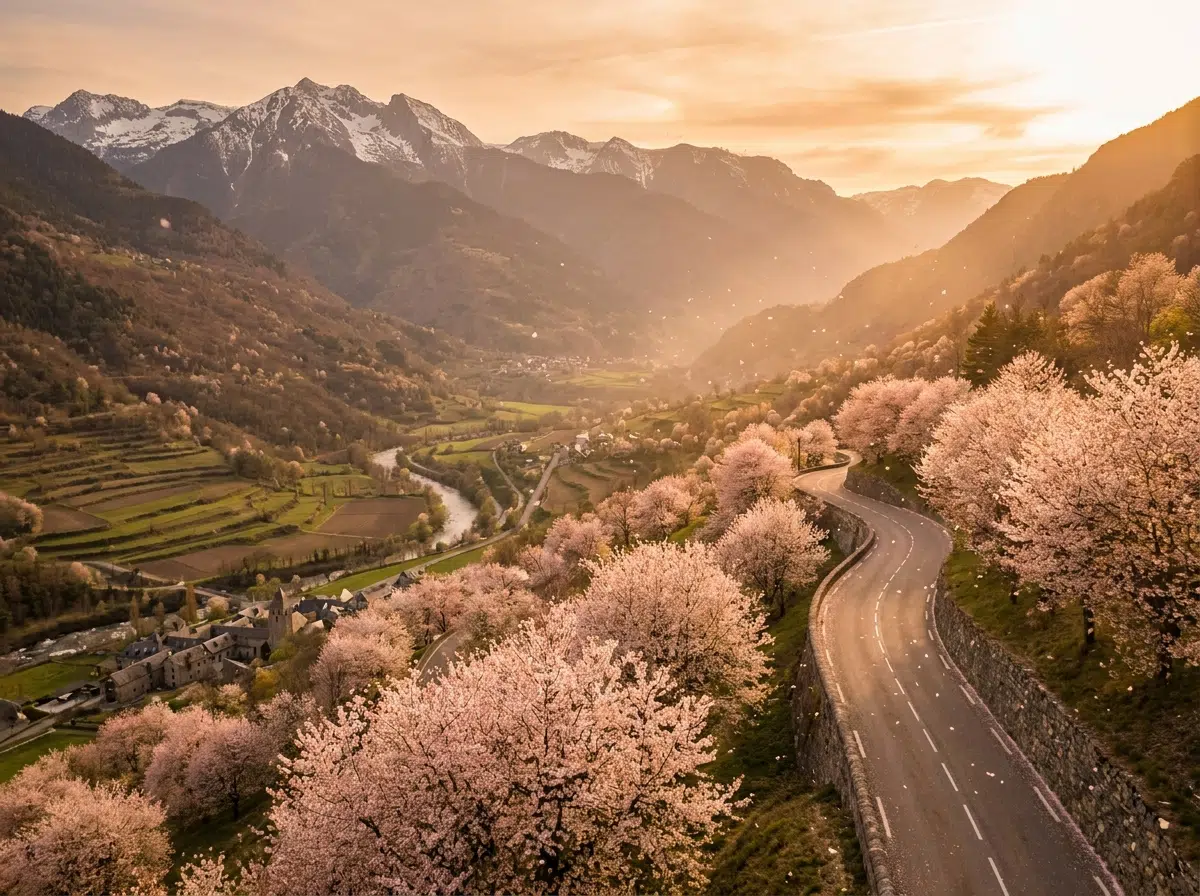 Des Cerisiers du Japon en Vallespir et à Amélie les Bains